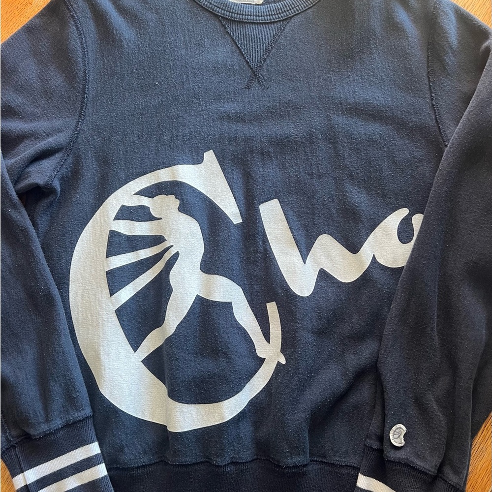 Champion x Todd Young Navy Crewneck with White Logo